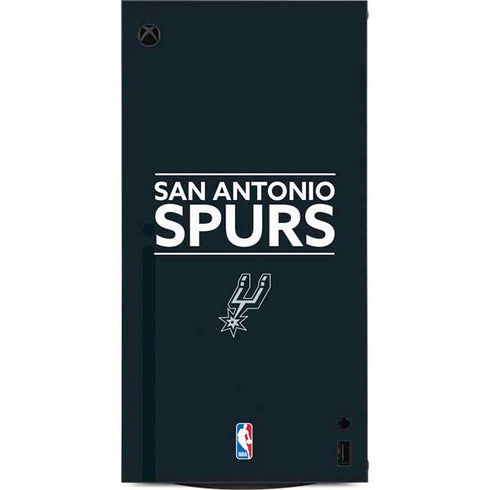 NBA San Antonio Spurs Standard - Black XBox Series X Digital Edition Console Skin