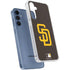 MLB San Diego Padres - Solid Distressed Galaxy A35 5G Clear Case