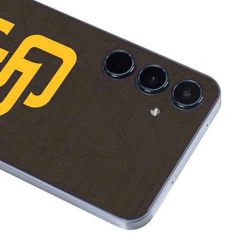 MLB San Diego Padres - Solid Distressed Galaxy A35 5G Skin
