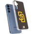 MLB San Diego Padres - Solid Distressed Galaxy A55 5G Clear Case