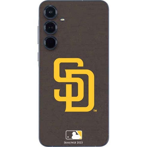 MLB San Diego Padres - Solid Distressed Galaxy A55 5G Skin