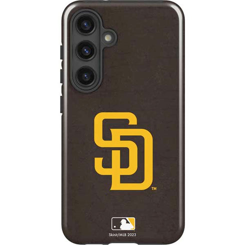 MLB San Diego Padres - Solid Distressed Galaxy S25 Plus Impact Case