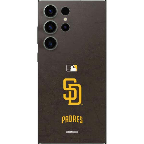 MLB San Diego Padres - Solid Distressed Galaxy S25 Ultra Skin