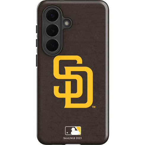 MLB San Diego Padres - Solid Distressed Galaxy S26 Plus Impact Case