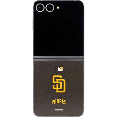MLB San Diego Padres - Solid Distressed Galaxy Z Flip6 Skin