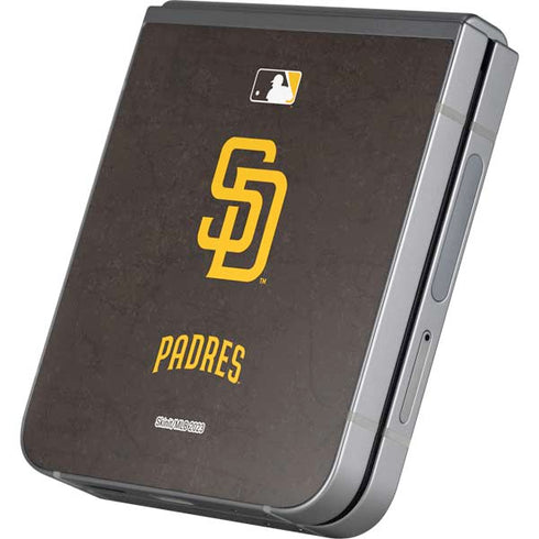 MLB San Diego Padres - Solid Distressed Galaxy Z Flip6 Skin