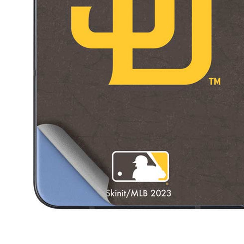 MLB San Diego Padres - Solid Distressed Galaxy Z Fold5 5G Skin