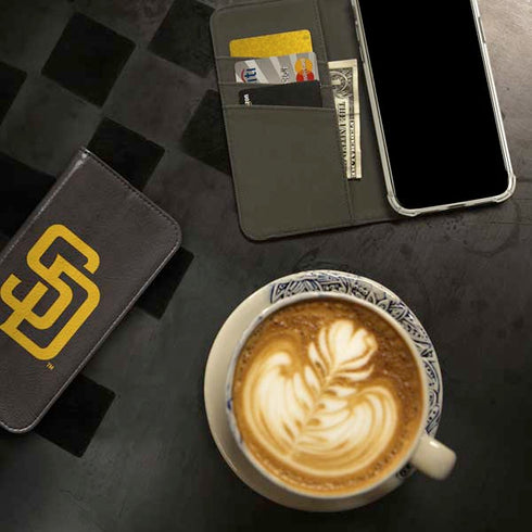 MLB San Diego Padres - Solid Distressed iPhone 14 Pro Folio Case