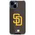 MLB San Diego Padres - Solid Distressed iPhone 15 Clear Case
