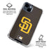 MLB San Diego Padres - Solid Distressed iPhone 15 Clear Case