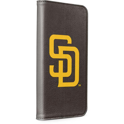 MLB San Diego Padres - Solid Distressed iPhone 15 Pro Max Folio Case