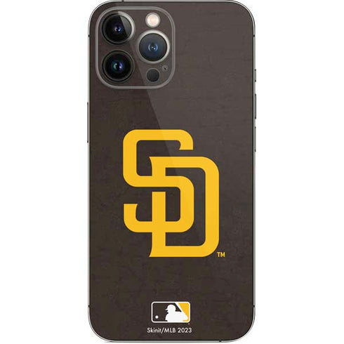 MLB San Diego Padres - Solid Distressed iPhone 15 Pro Max Skin