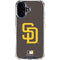 MLB San Diego Padres - Solid Distressed iPhone 16 Clear Case