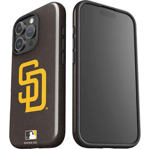 MLB San Diego Padres - Solid Distressed iPhone 16 Pro Max Impact Case