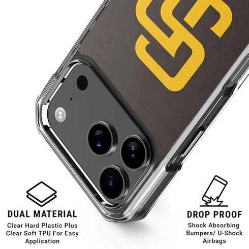 MLB San Diego Padres - Solid Distressed iPhone 17 Pro MagSafe Case
