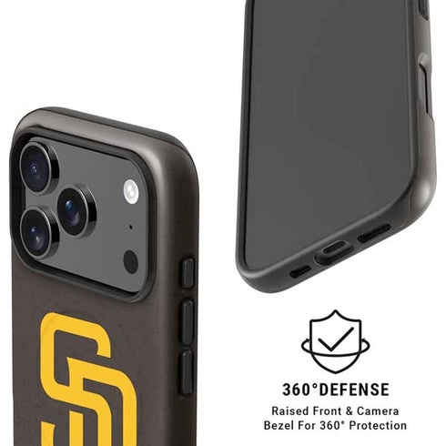 MLB San Diego Padres - Solid Distressed iPhone 17 Pro Magsafe Impact Case