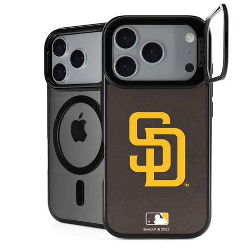 MLB San Diego Padres - Solid Distressed iPhone 18 Pro Kickstand Case