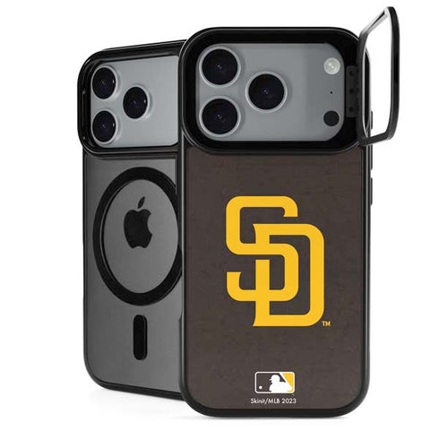 MLB San Diego Padres - Solid Distressed iPhone 18 Pro Max Kickstand Case