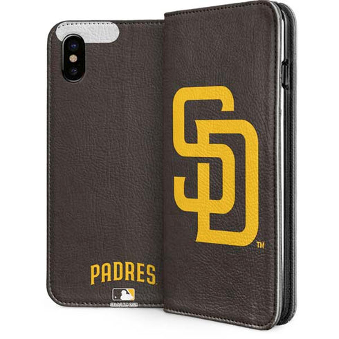 MLB San Diego Padres - Solid Distressed iPhone 8 Folio Case