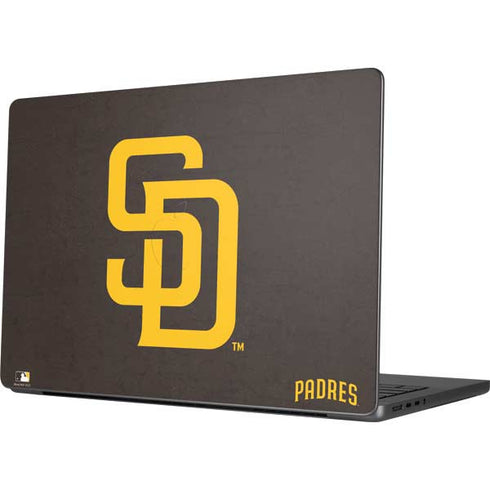 MLB San Diego Padres - Solid Distressed Apple MacBook Pro 14-inch Skin
