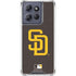 MLB San Diego Padres - Solid Distressed Moto G 5G (2025) Clear Case
