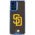 MLB San Diego Padres - Solid Distressed Moto G 5G (2024) Clear Case