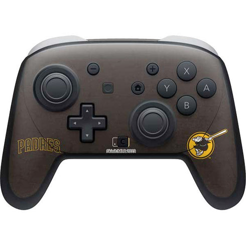 MLB San Diego Padres - Solid Distressed Nintendo Switch 2 (2025) Pro Controller Skin