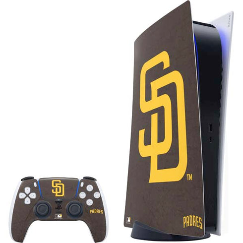 MLB San Diego Padres - Solid Distressed PlayStation PS5 Skins