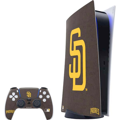 MLB San Diego Padres - Solid Distressed PlayStation PS5 Skins