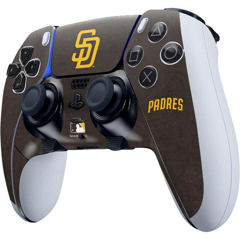 MLB San Diego Padres - Solid Distressed PS5 DualSense Edge Pro Controller Skin
