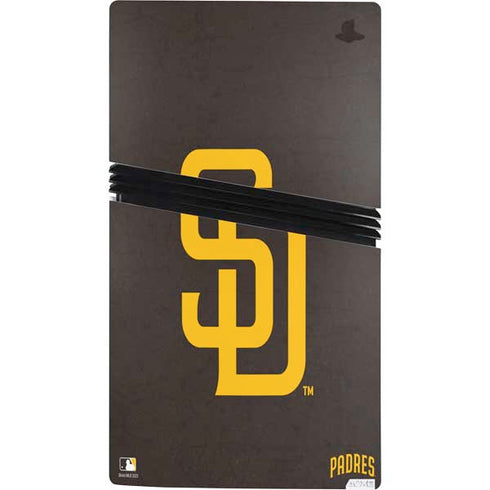 MLB San Diego Padres - Solid Distressed PS5 Pro Bundle Skin