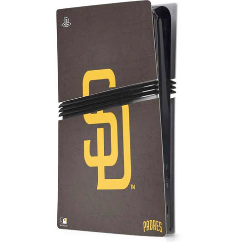 MLB San Diego Padres - Solid Distressed PS5 Pro Console Skin