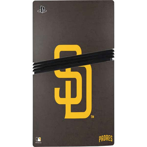 MLB San Diego Padres - Solid Distressed PS5 Pro Console Skin