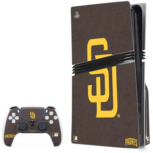 MLB San Diego Padres - Solid Distressed PlayStation PS5 Skins