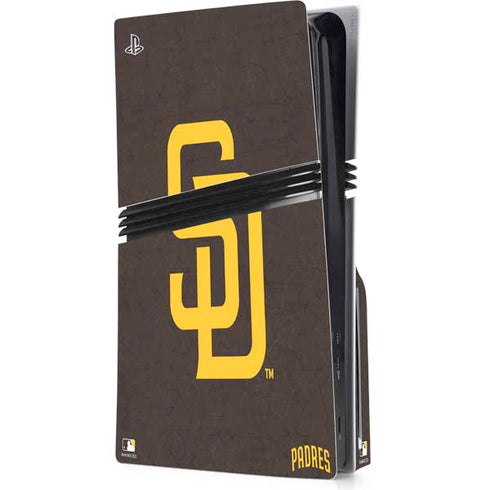 MLB San Diego Padres - Solid Distressed PlayStation PS5 Skins