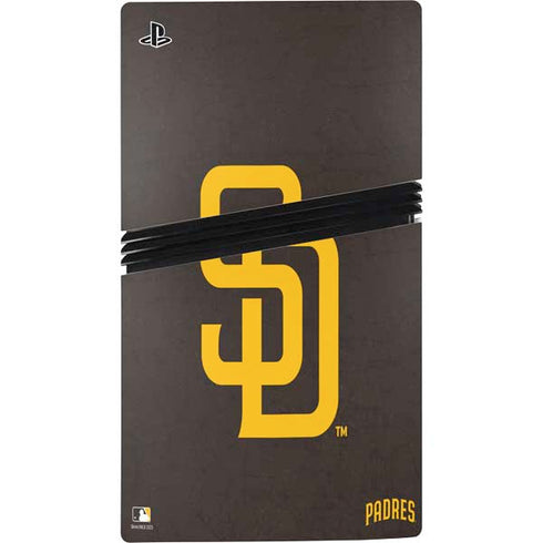 MLB San Diego Padres - Solid Distressed PS5 Pro Disk Console Skin