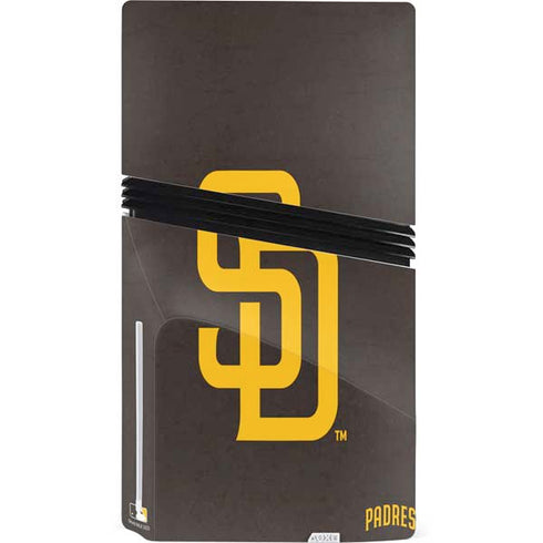 MLB San Diego Padres - Solid Distressed PS5 Pro Disk Console Skin