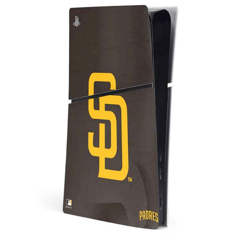 MLB San Diego Padres - Solid Distressed PS5 Slim Digital Edition Console Skin