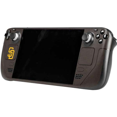 MLB San Diego Padres - Solid Distressed Steam Deck Handheld Gaming Computer OLED Skin