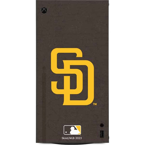 MLB San Diego Padres - Solid Distressed XBox Series X Digital Edition Console Skin