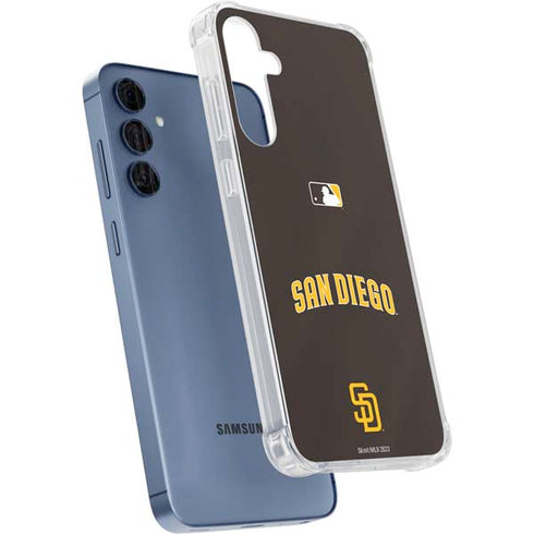 MLB San Diego Padres Alternate Jersey Galaxy A55 5G Clear Case
