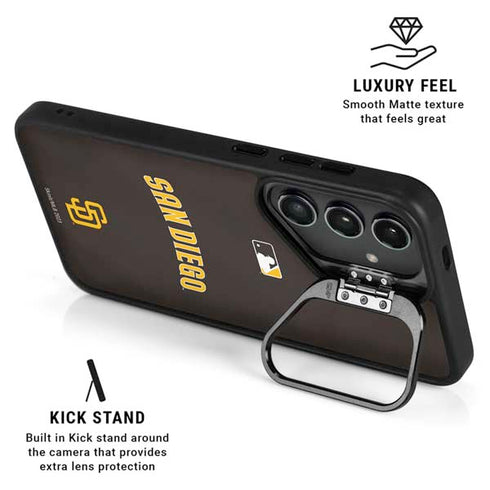 MLB San Diego Padres Alternate Jersey Galaxy S25 Kickstand Case