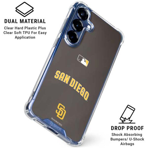 MLB San Diego Padres Alternate Jersey Galaxy S25 Clear Case