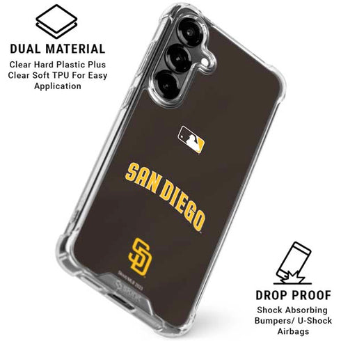 MLB San Diego Padres Alternate Jersey Galaxy S26 Clear Case