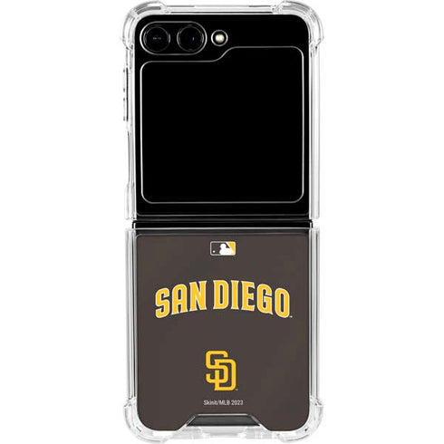 MLB San Diego Padres Alternate Jersey Galaxy Z Flip6 Clear Case