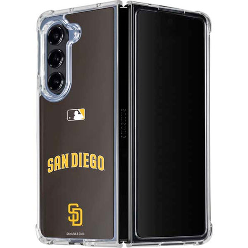MLB San Diego Padres Alternate Jersey Galaxy Z Fold5 5G Clear Case