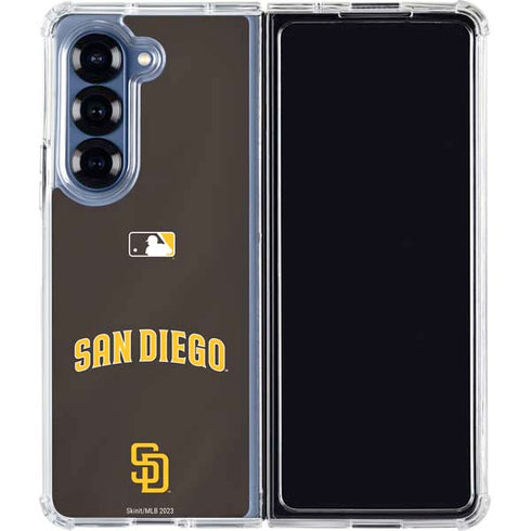 MLB San Diego Padres Alternate Jersey Galaxy Z Fold7 Clear Case