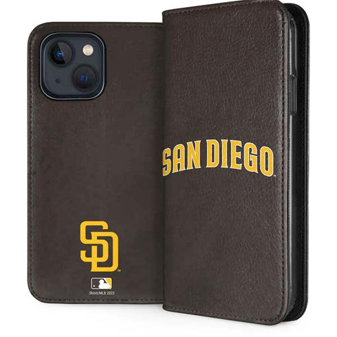 MLB San Diego Padres Alternate Jersey iPhone 15 Plus Folio Case