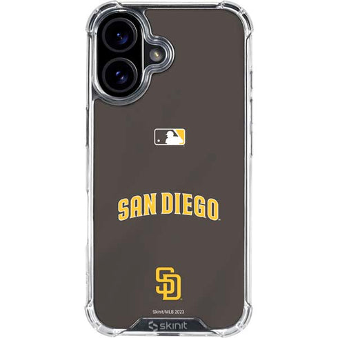 MLB San Diego Padres Alternate Jersey iPhone 16 Plus Clear Case