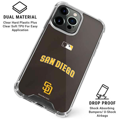 MLB San Diego Padres Alternate Jersey iPhone 16 Pro Clear Case